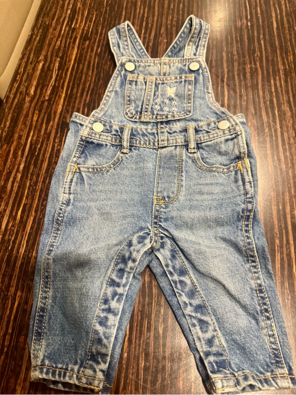 Old Navy Light Blue Denim Baby Overalls